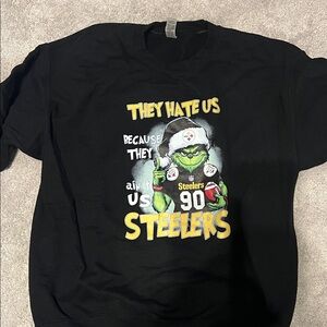 Black Steelers Graphic Sweatshirt